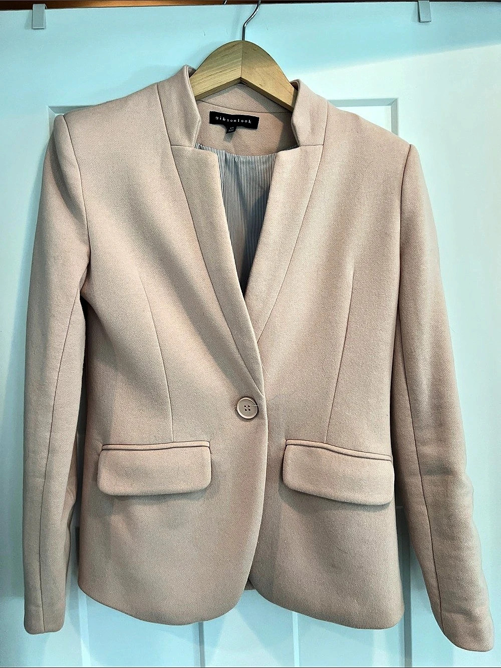 gibsonlook Notch Collar Blazer Pink XS